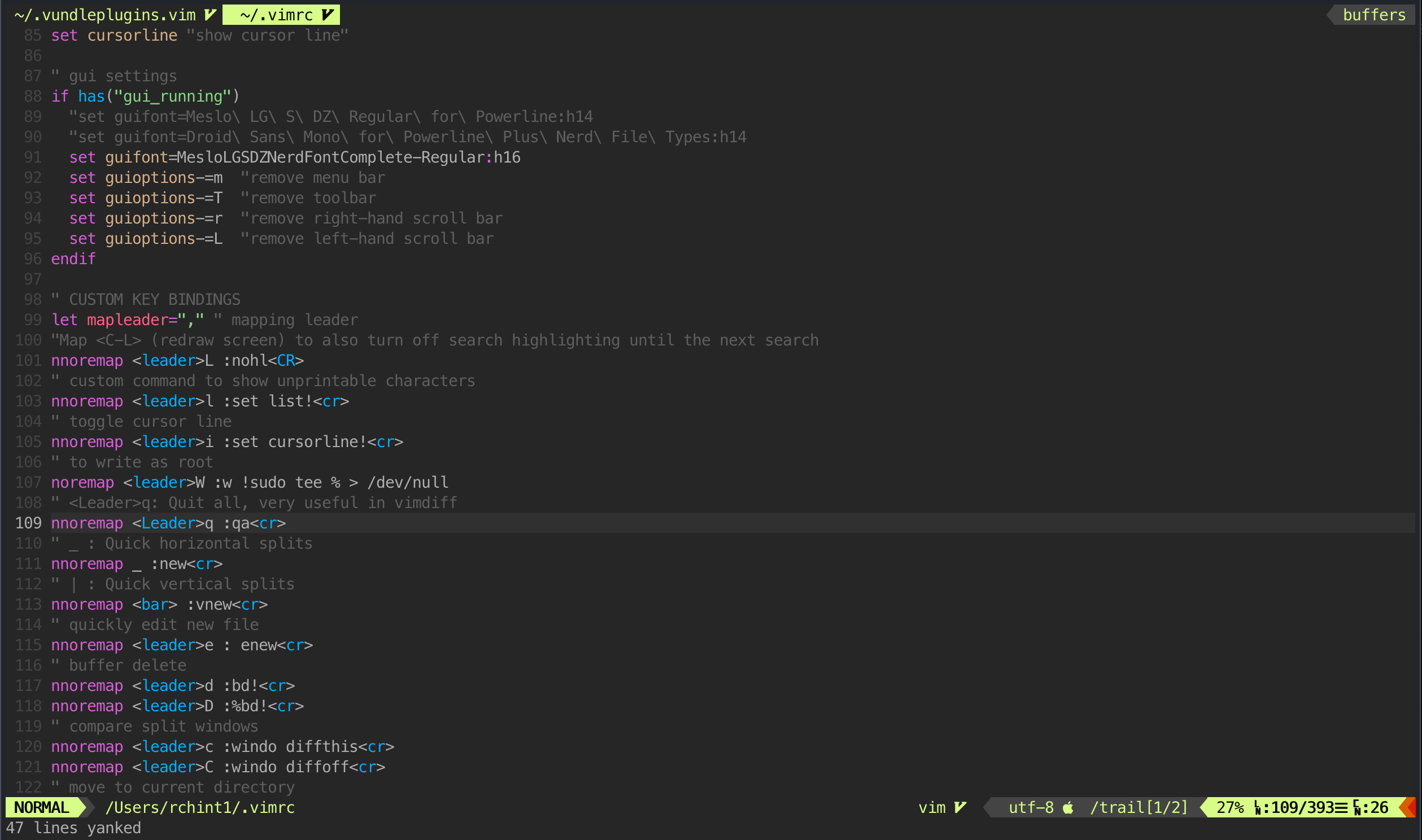 Vim theme