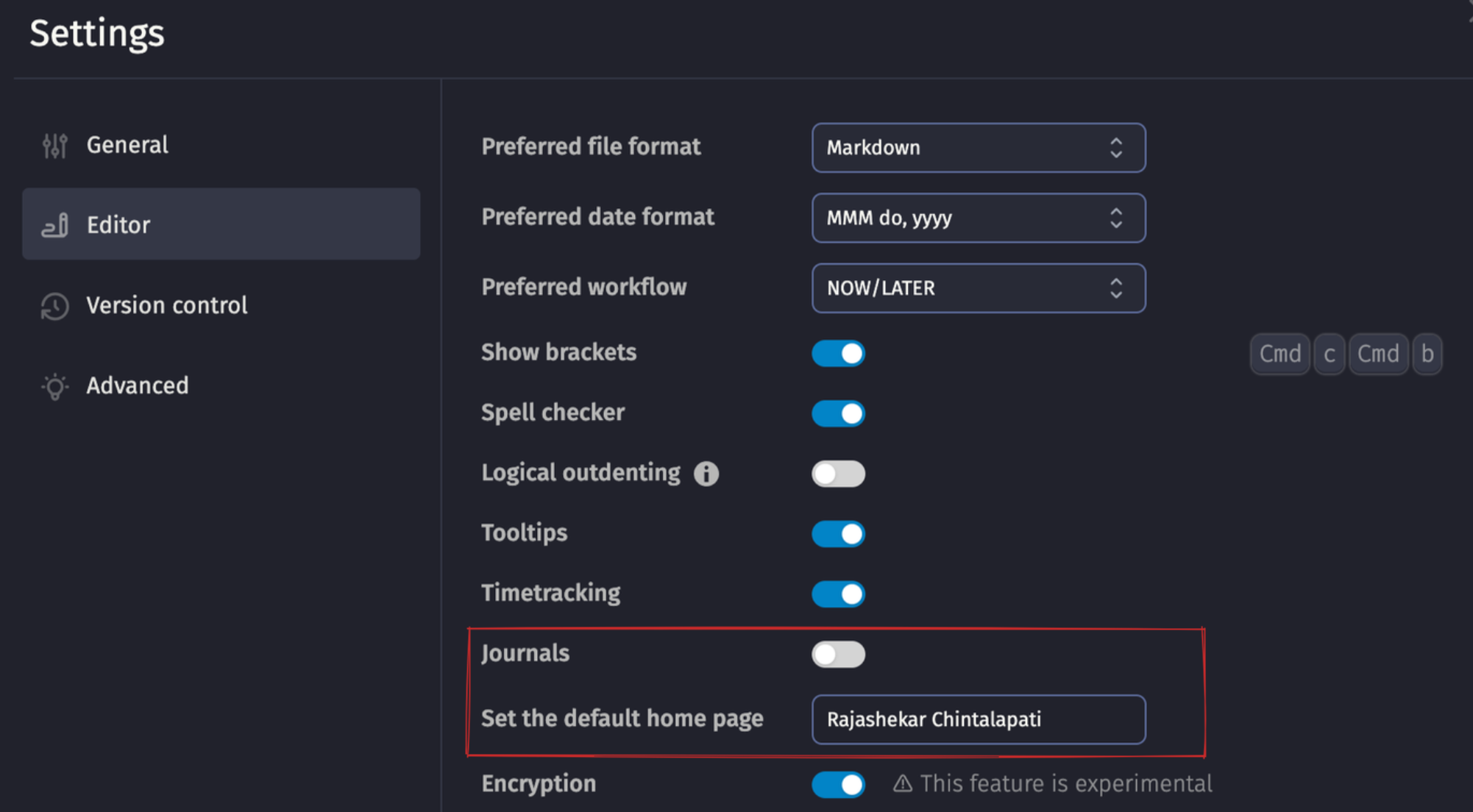 logseq presentation mode